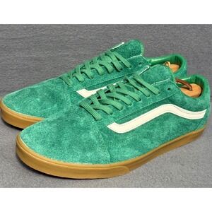 Vans Old Skool Suede Gum Sole Green Sneakers Men 9.5 Women 11 500714 Skater